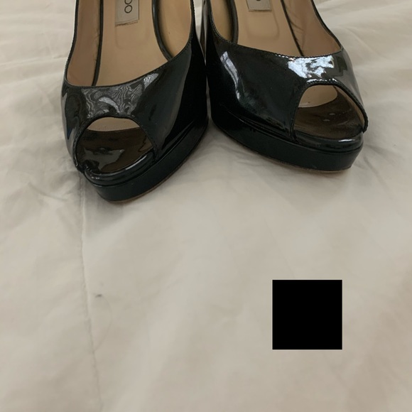 Jimmy Choo Nova patent leather black sling back - Picture 4 of 11